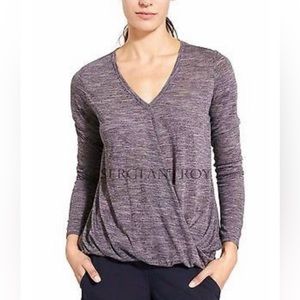 Athleta | Purple Siro Twist Long Sleeve Top